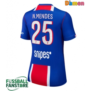 Paris Saint-Germain Nuno Mendes #25 Replik Heimtrikot Damen 2026-27 Kurzarm
